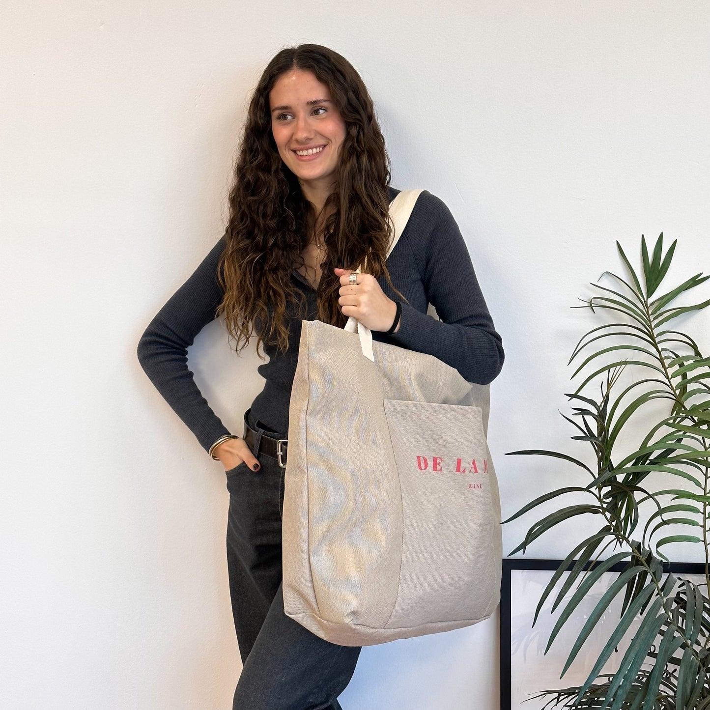 Extra großer Shopper SAND