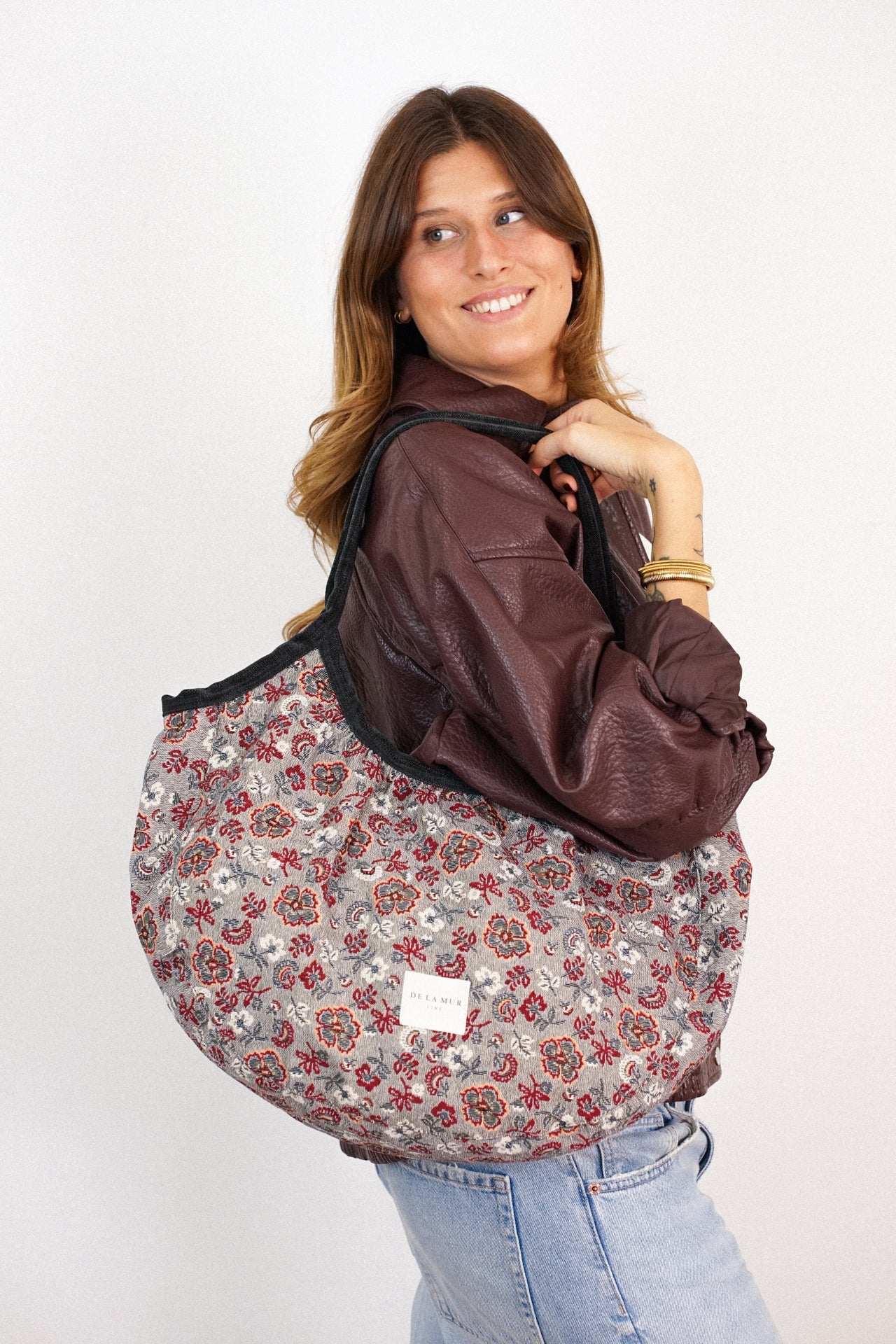 Ronde shopper met rits NIRA