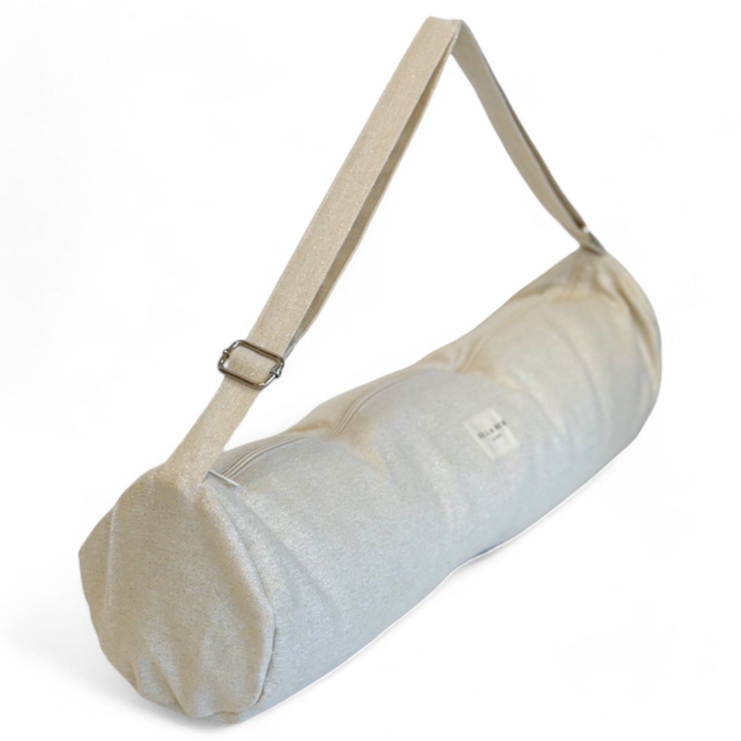 Draagtas yogamat De La Mur Line ecru glitter