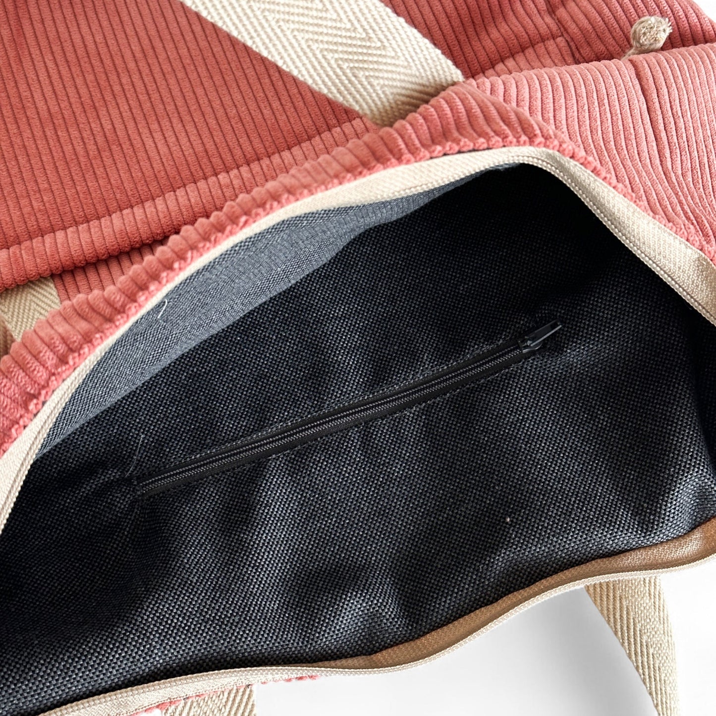 Rucksack Shopper Rib CORAL