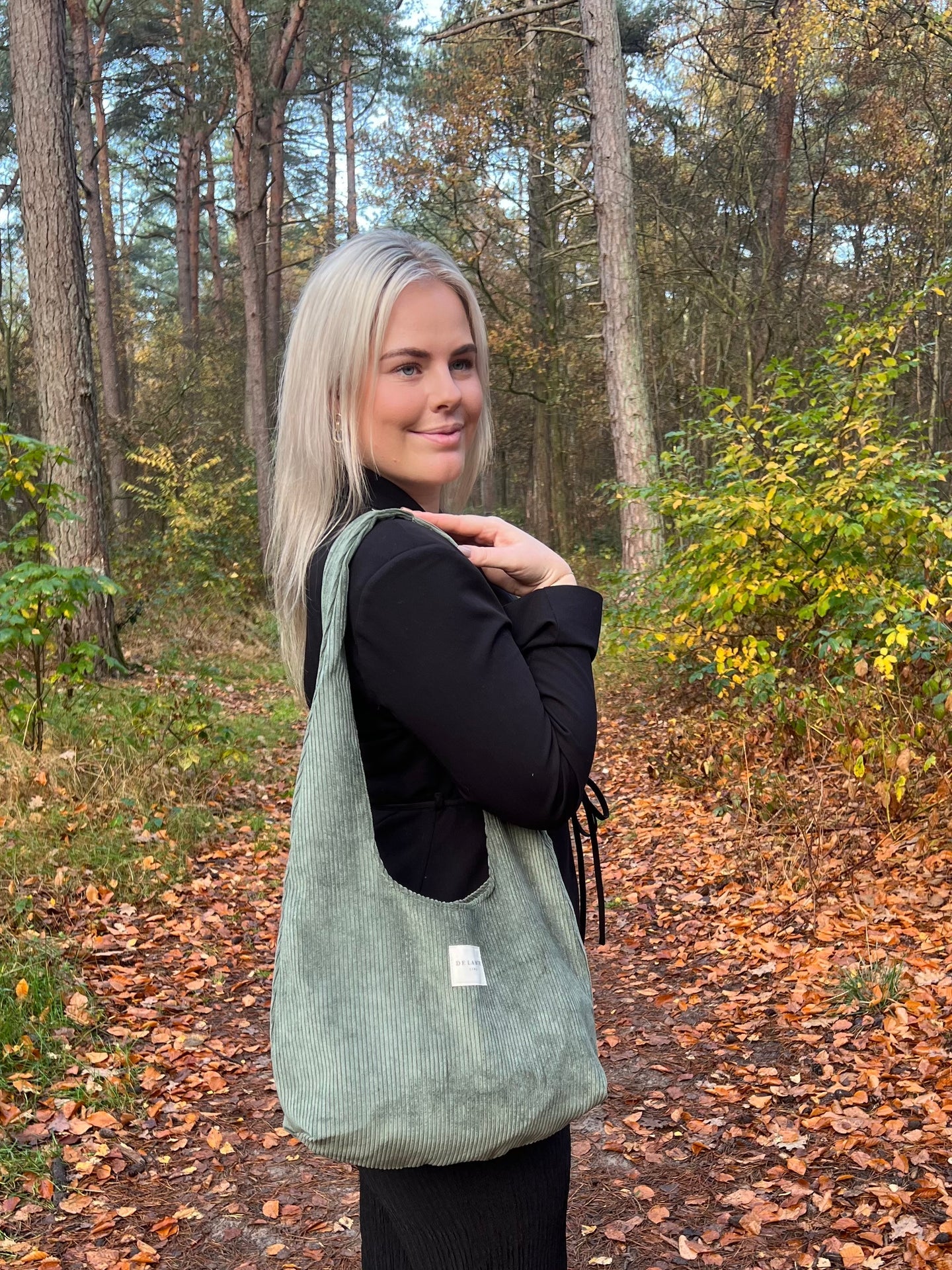 Ovale Shopper-Tasche mit Rippenstruktur TREE