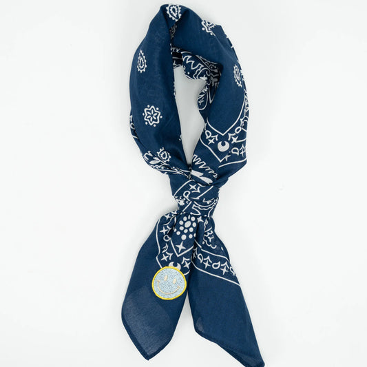 Bandana Sjaal Navy Blauw Smiley