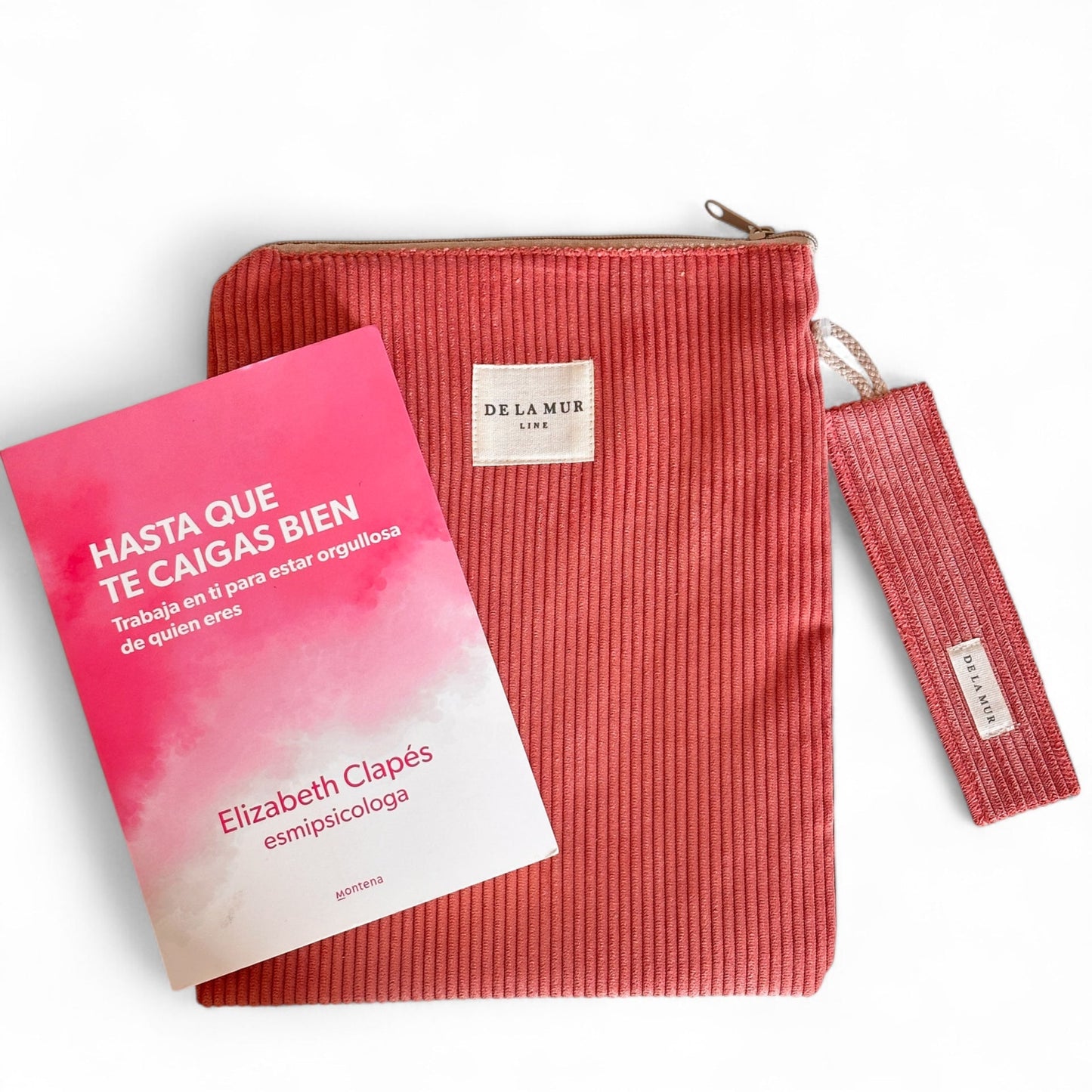 Buchumschlag mit Lesezeichenrippe KORALLE