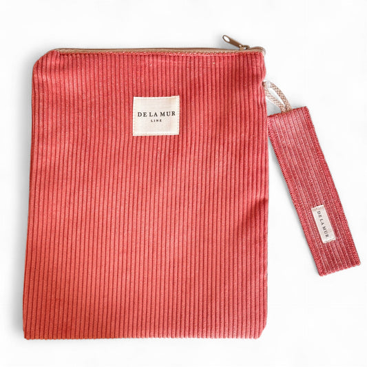 Buchumschlag mit Lesezeichenrippe KORALLE