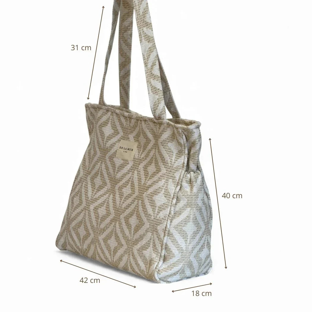 Rechthoekige Shopper met rits Campo