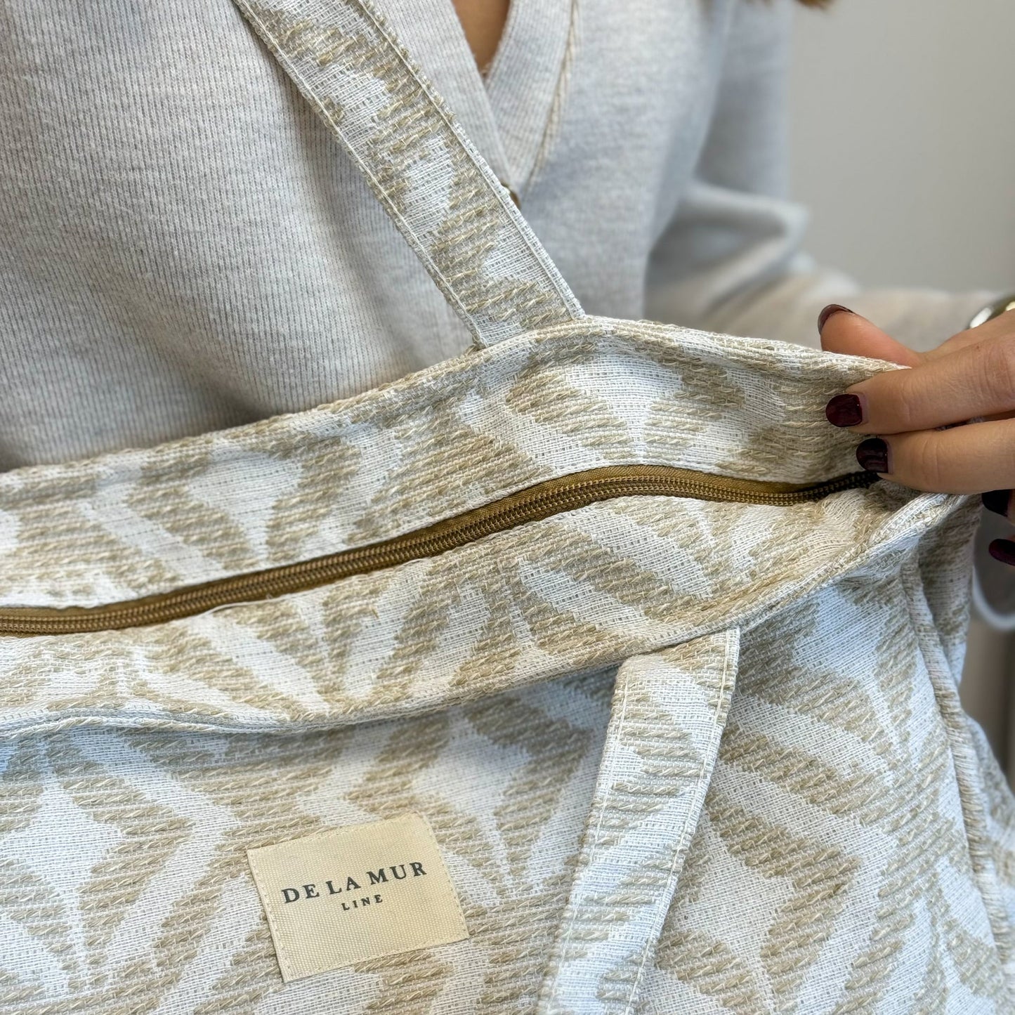 Rechthoekige Shopper met rits Campo