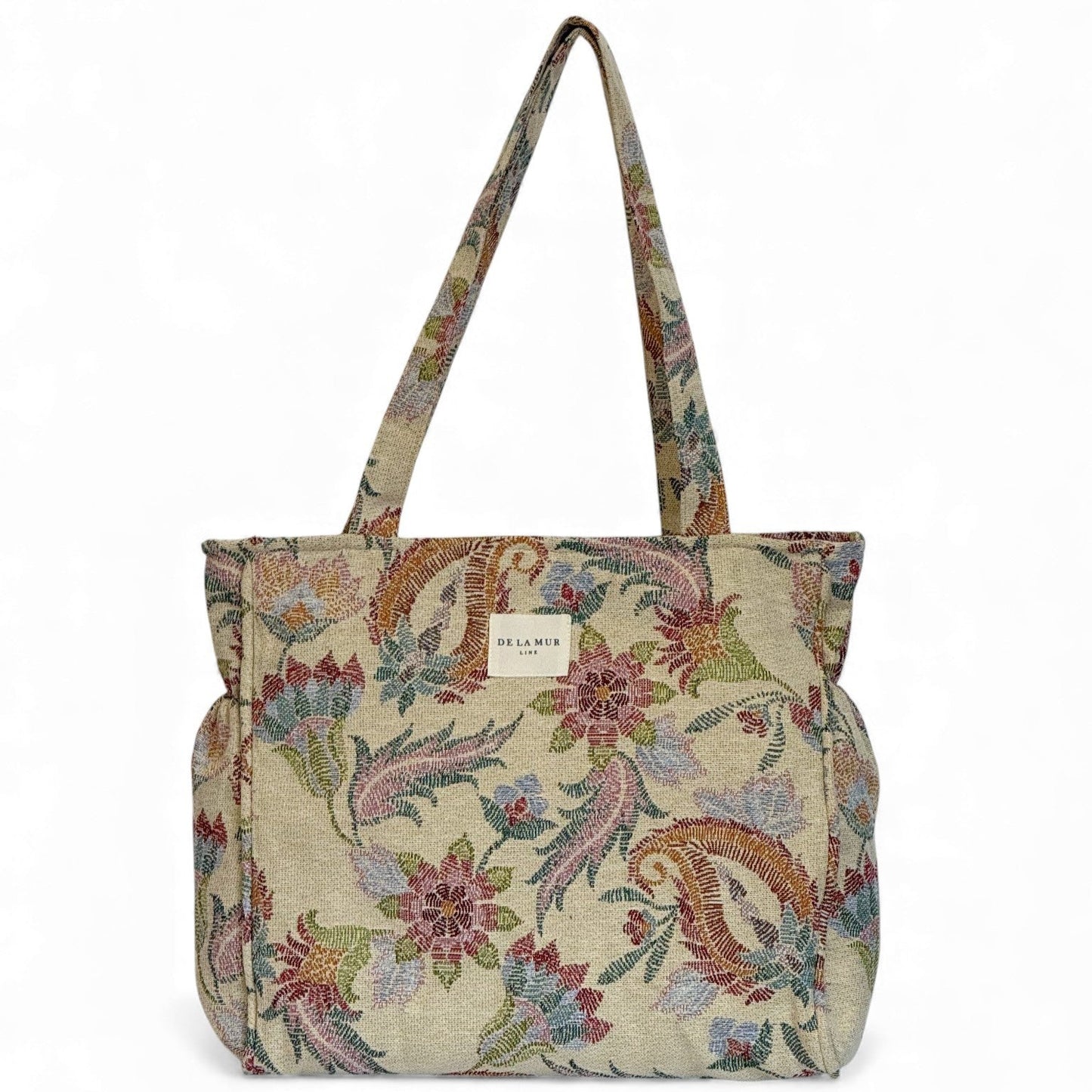 Rechthoekige Shopper met rits Color