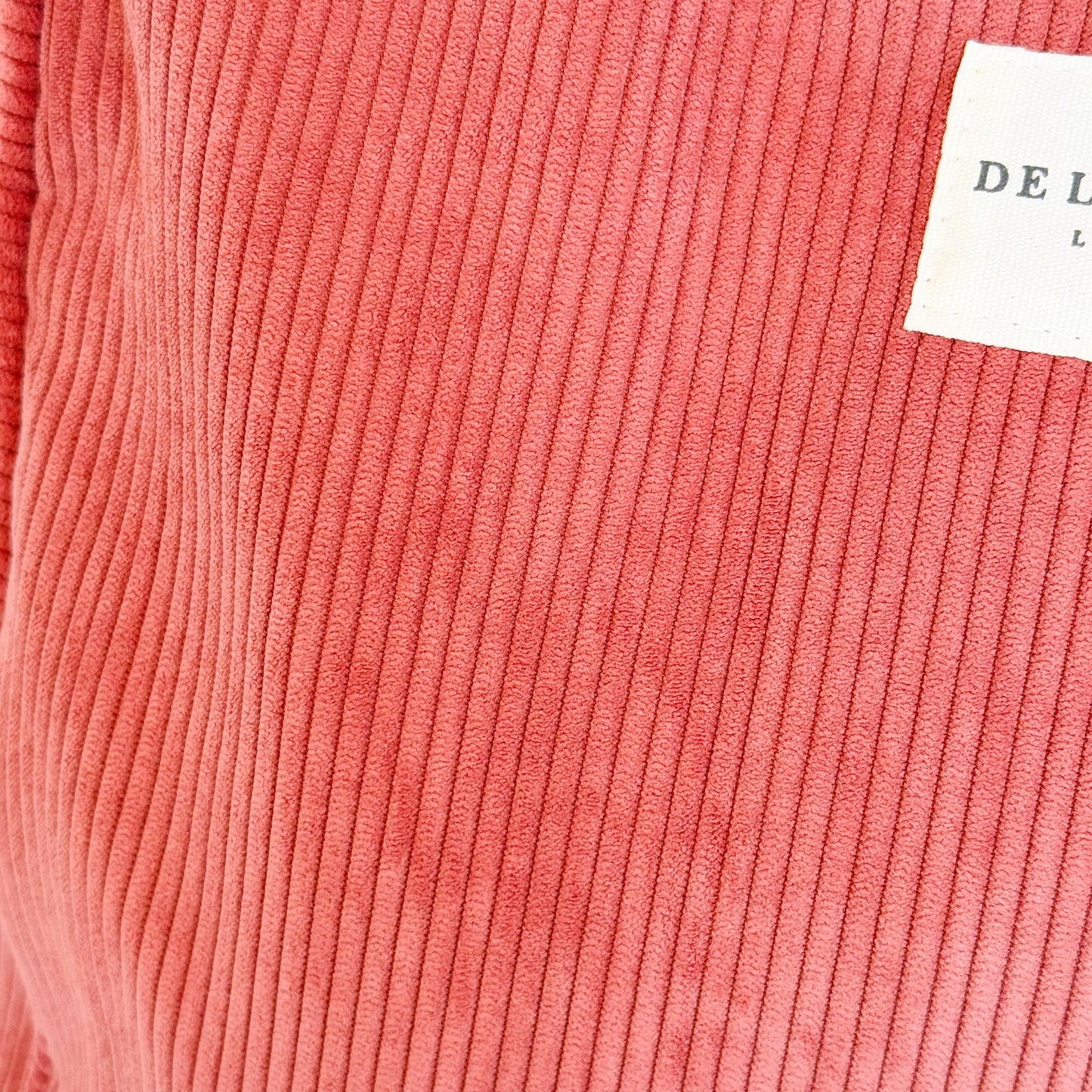 Shopper met rits Rib CORAL