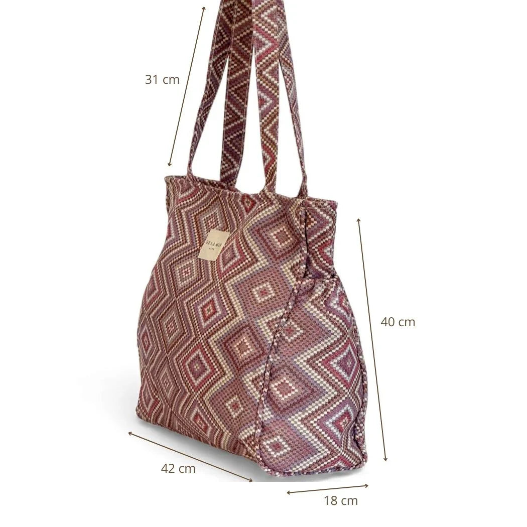 Rechthoekige Shopper met rits Nana