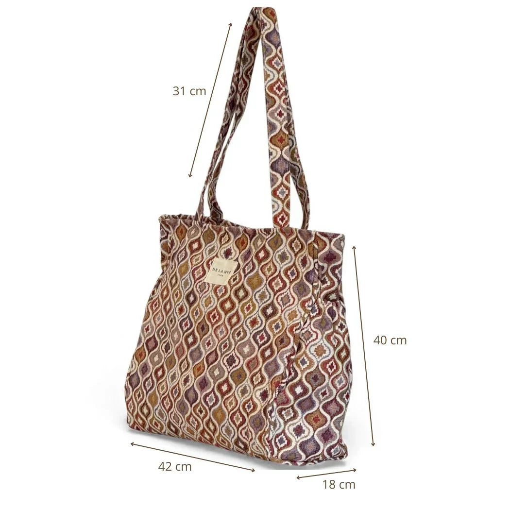 Rechthoekige Shopper met rits Onda