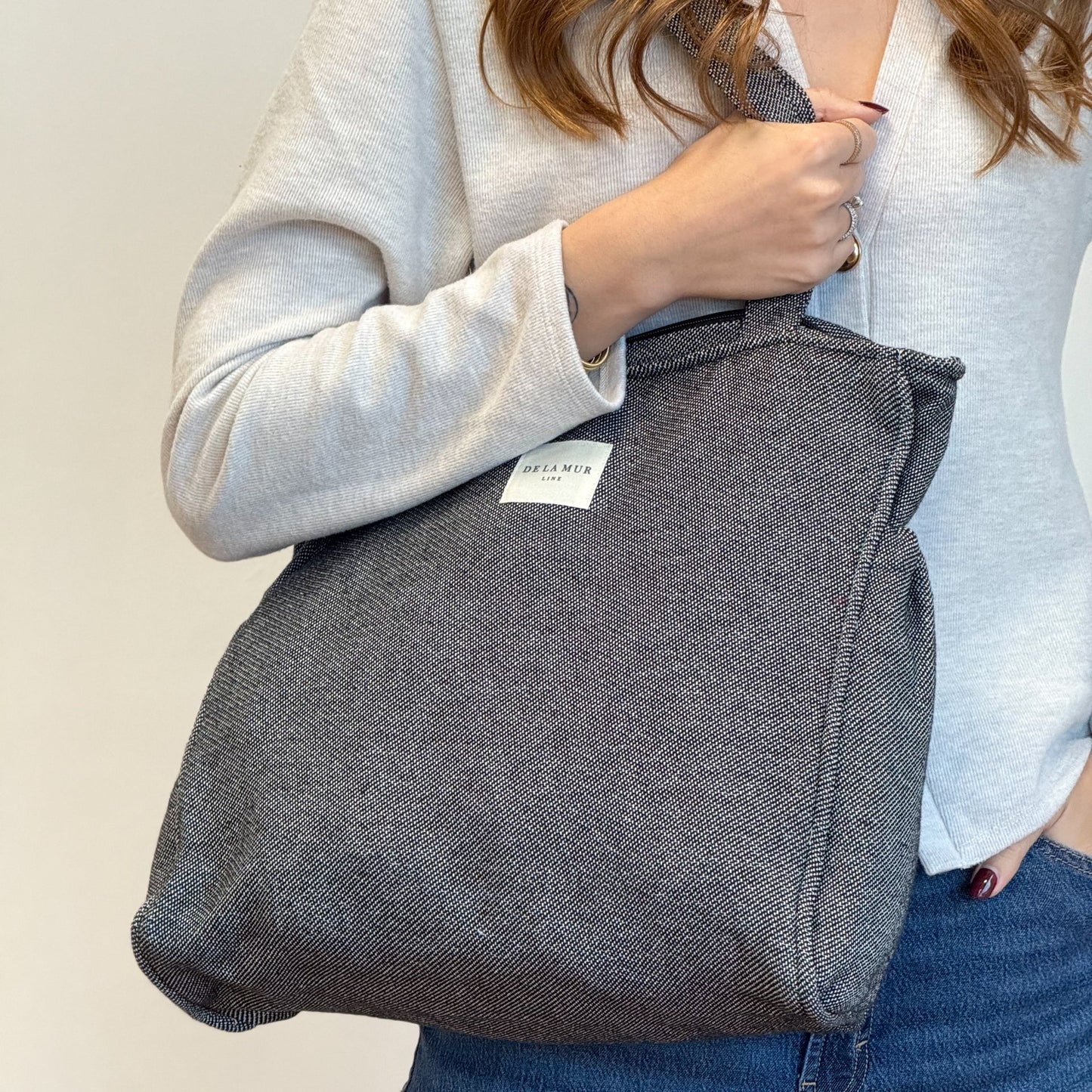 Rechteckige Einkaufstasche mit Reißverschluss Sinay