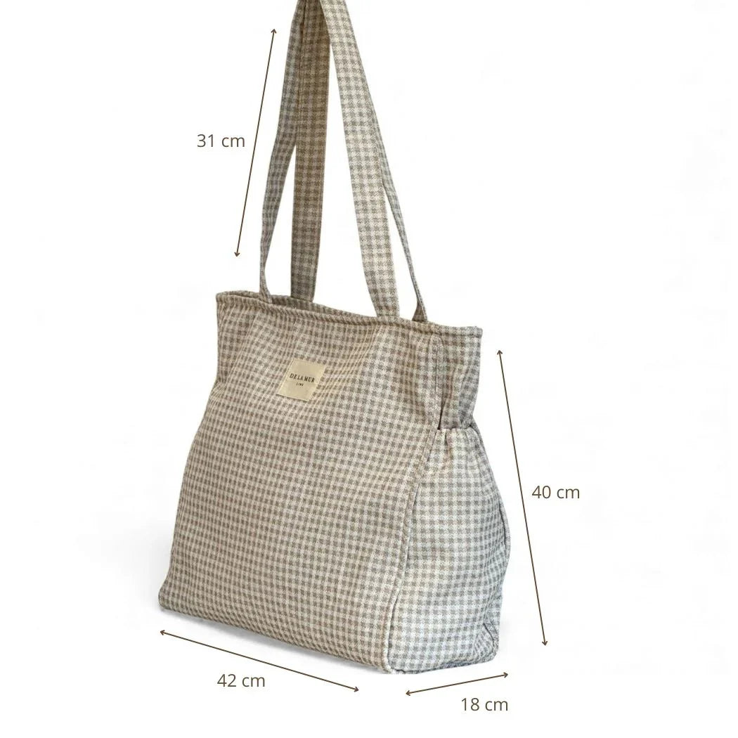 Rechthoekige Shopper met rits Vison