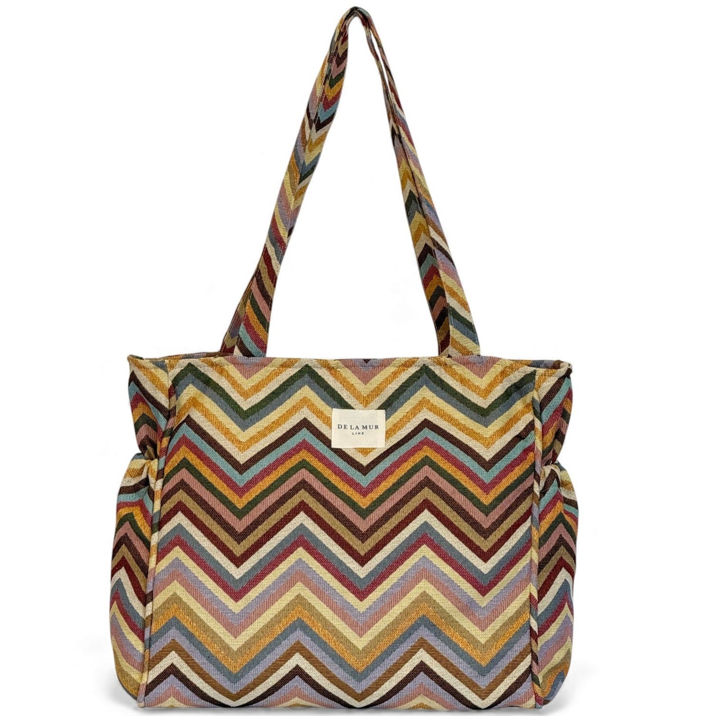 Rechthoekige Shopper met rits Zaga