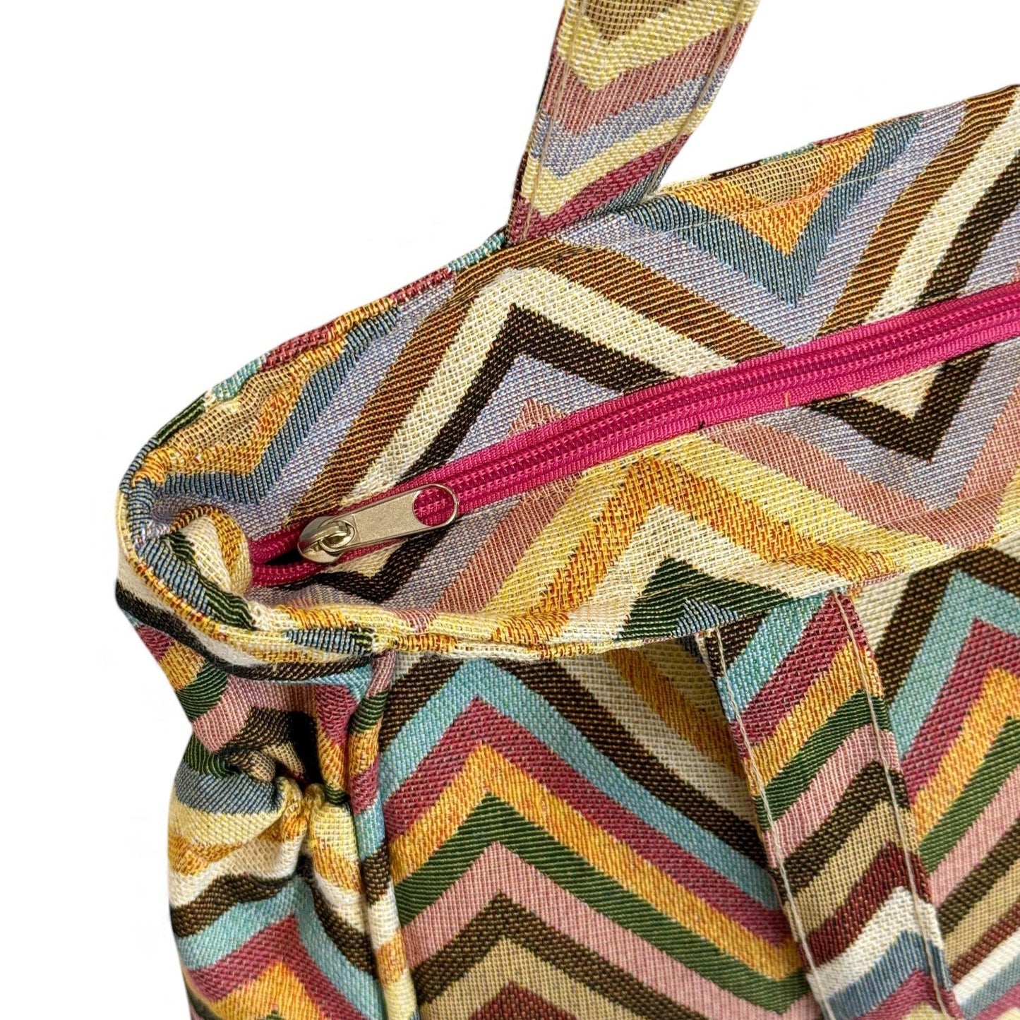 Rechthoekige Shopper met rits Zaga