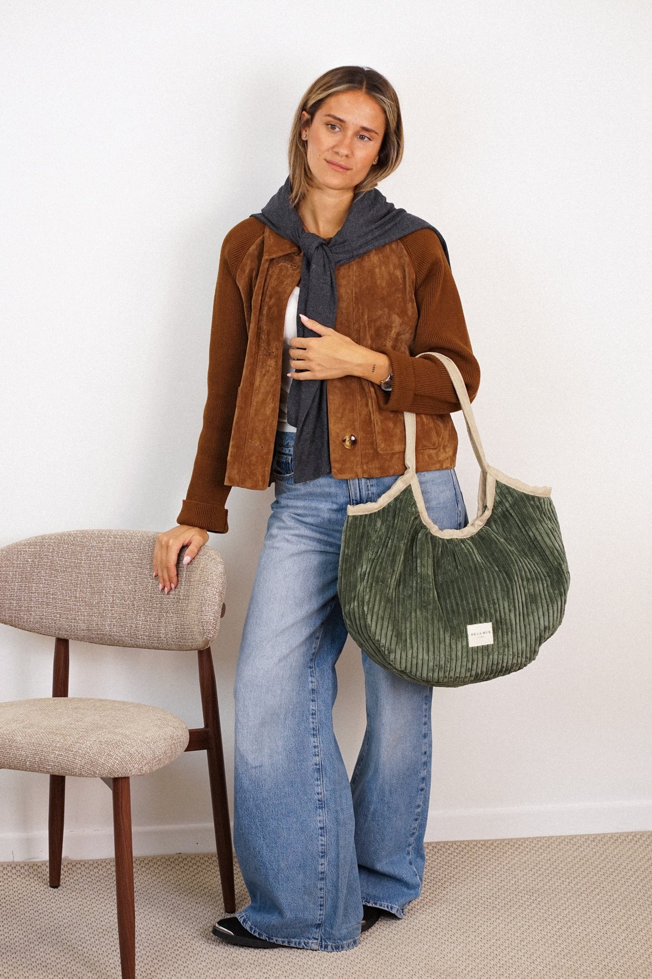 Ronde shopper met rits MUSGO