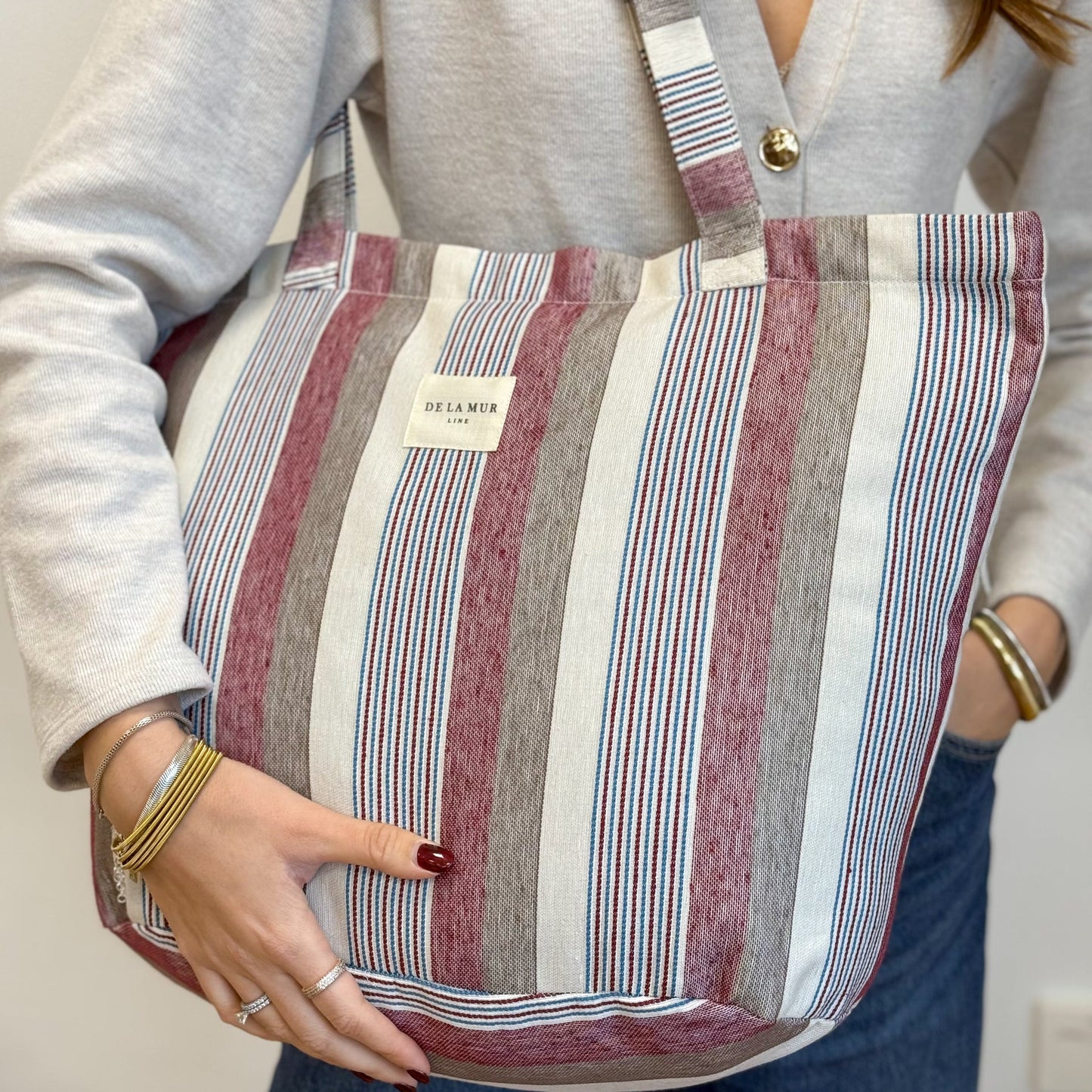 Große Einkaufstasche mit Reißverschluss BOSQUE