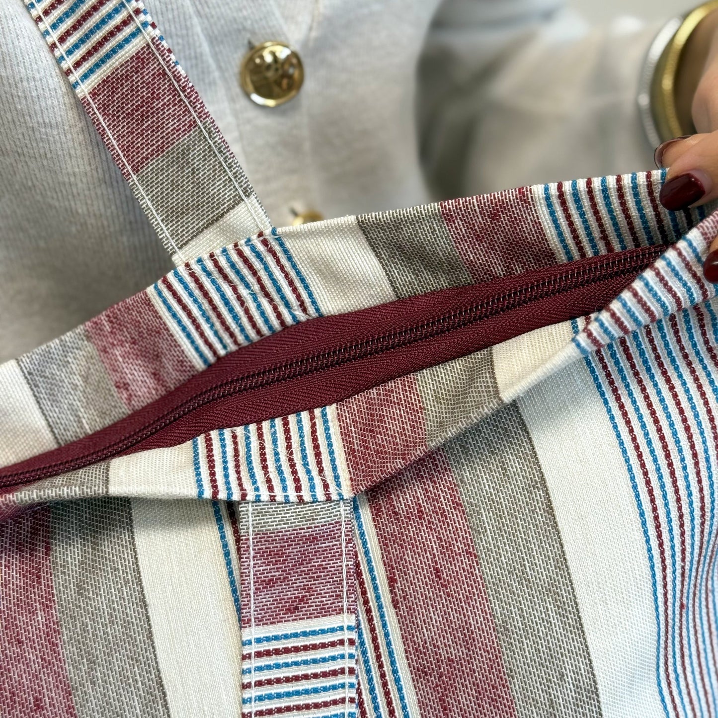 Große Einkaufstasche mit Reißverschluss BOSQUE