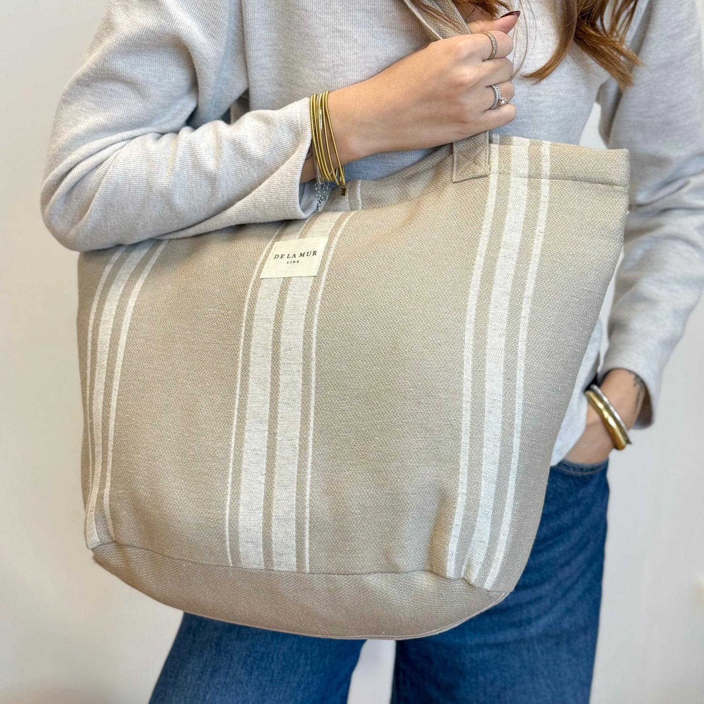 Große Einkaufstasche mit Reißverschluss CARRE