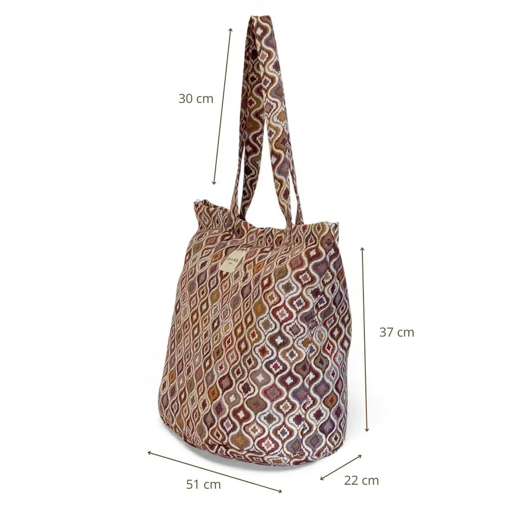 Große Einkaufstasche mit Reißverschluss ONDA