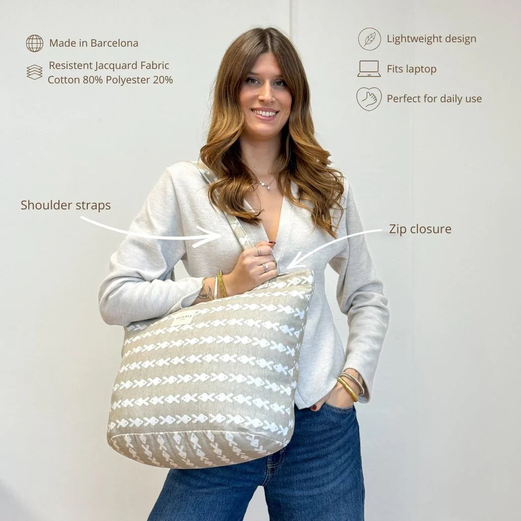 Große Einkaufstasche mit Reißverschluss PESC