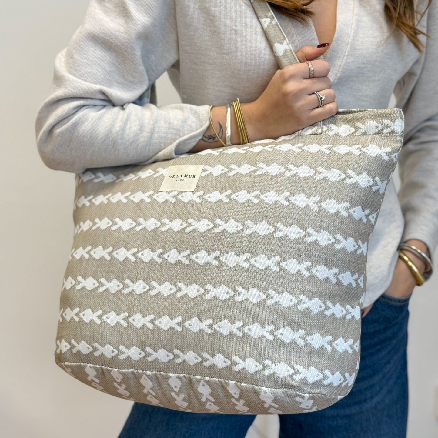 Große Einkaufstasche mit Reißverschluss PESC