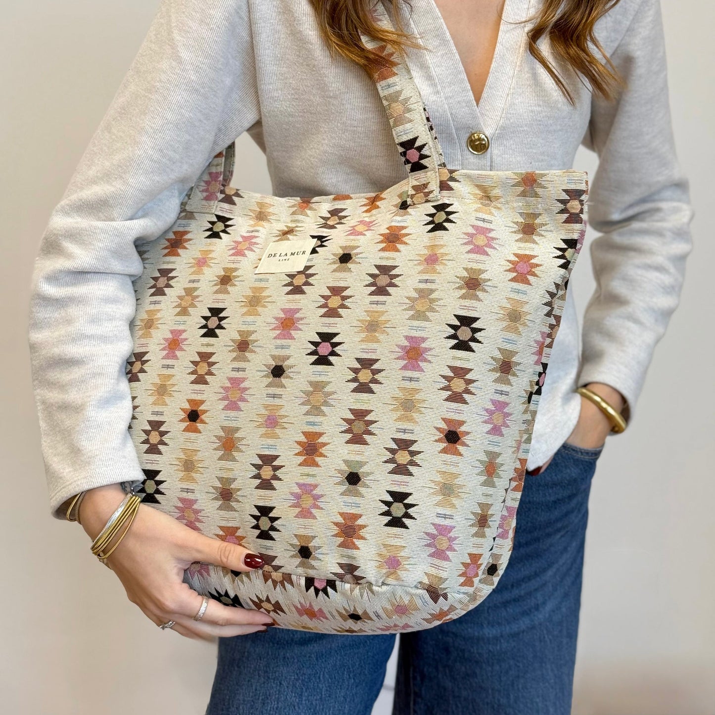 Große Einkaufstasche mit Reißverschluss ROYAL