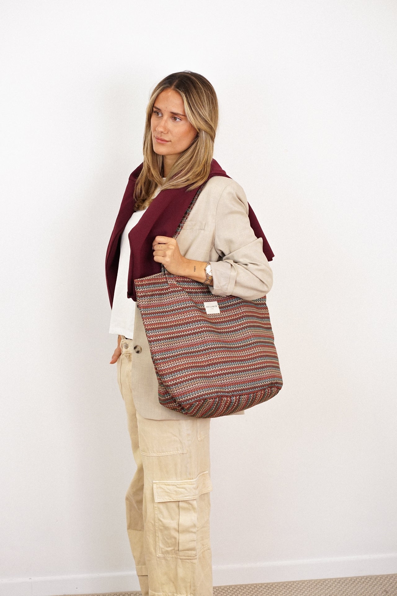 Grote Shopper met rits FRON