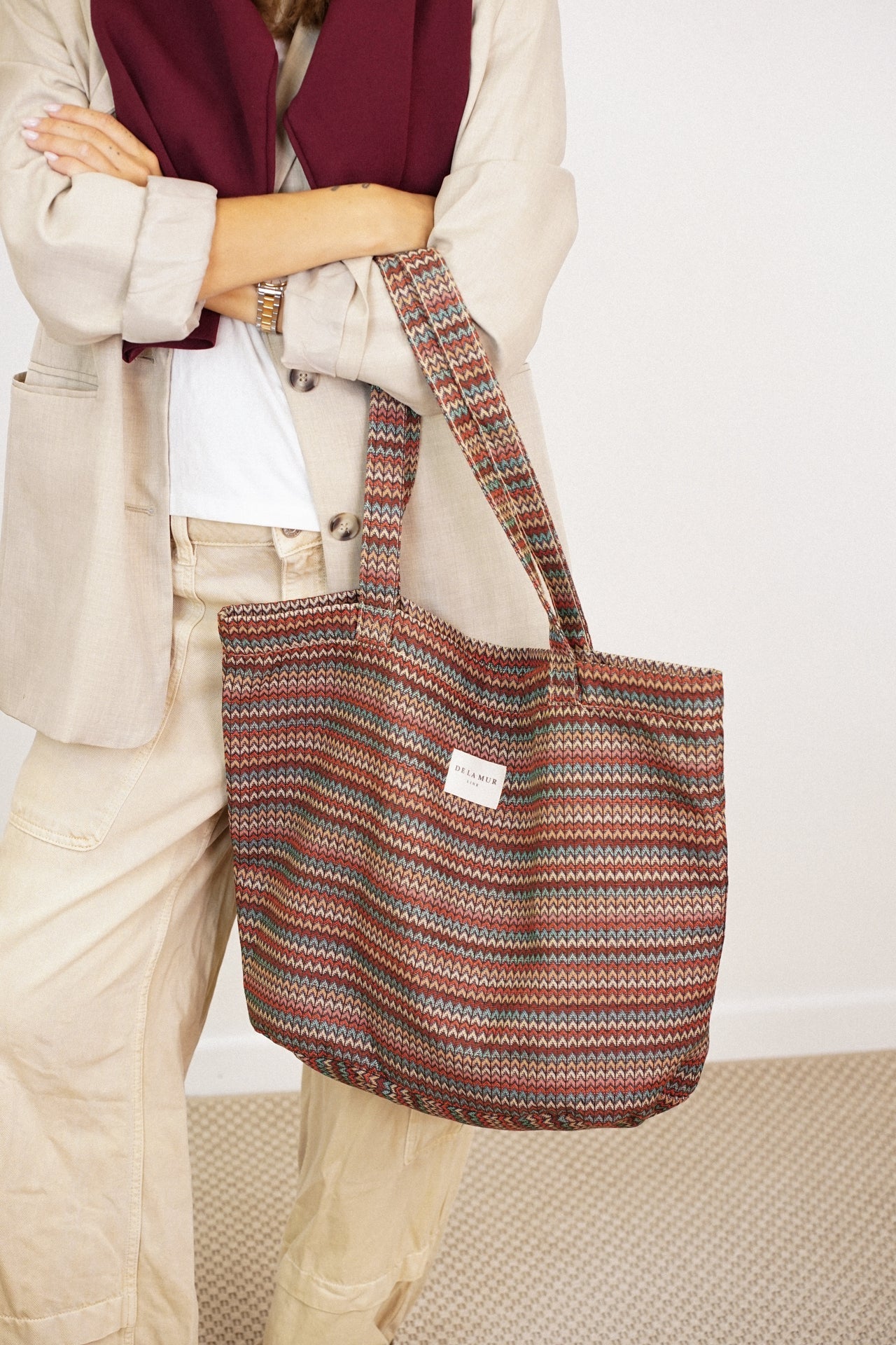 Grote Shopper met rits FRON