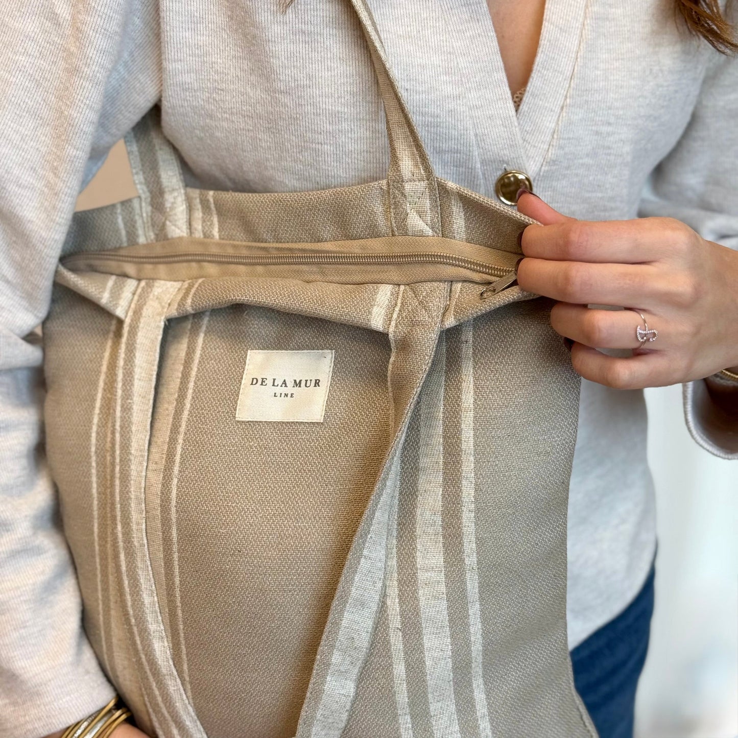 Tote Bag met rits CARRE