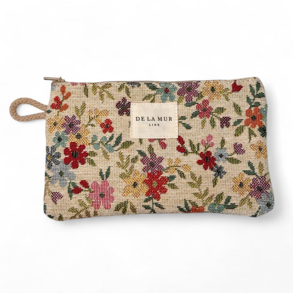 Beauty Bag Mini de La Mur Line BLUM bloemenprint, vrolijke kleurrijke bloemetjesprint 
