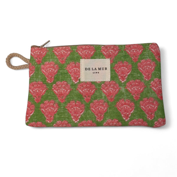 Beauty Bag Mini de La Mur Line SITA groen roze print 
