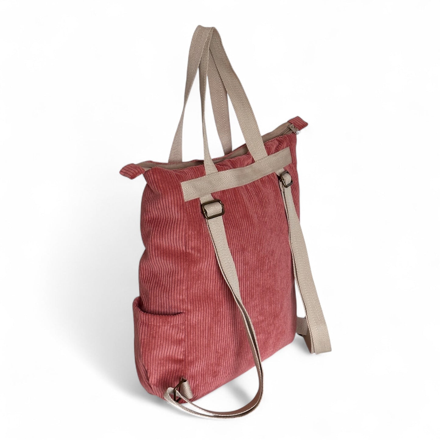 Rugzak Shopper Rib CORAL