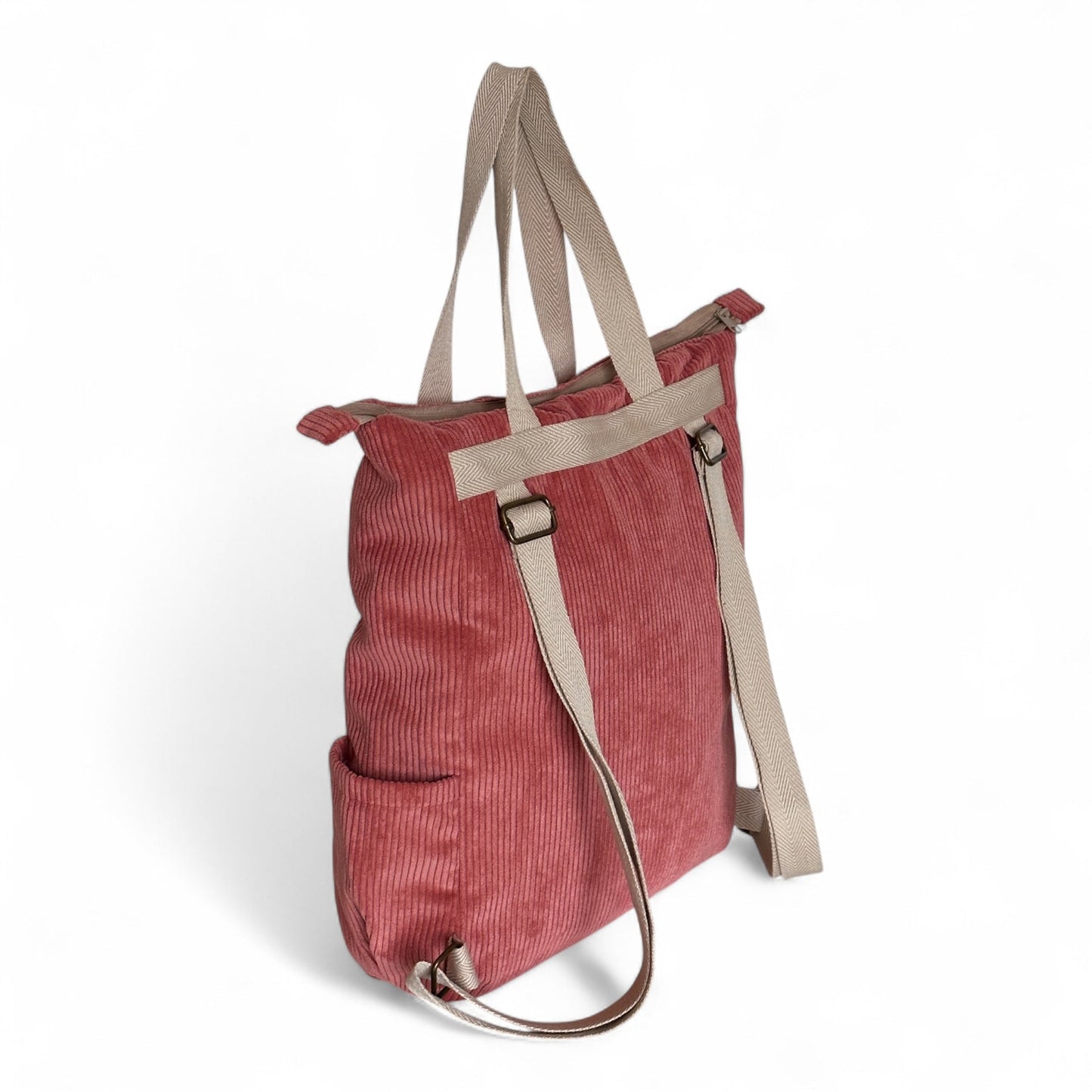 Rugzak Shopper Rib CORAL