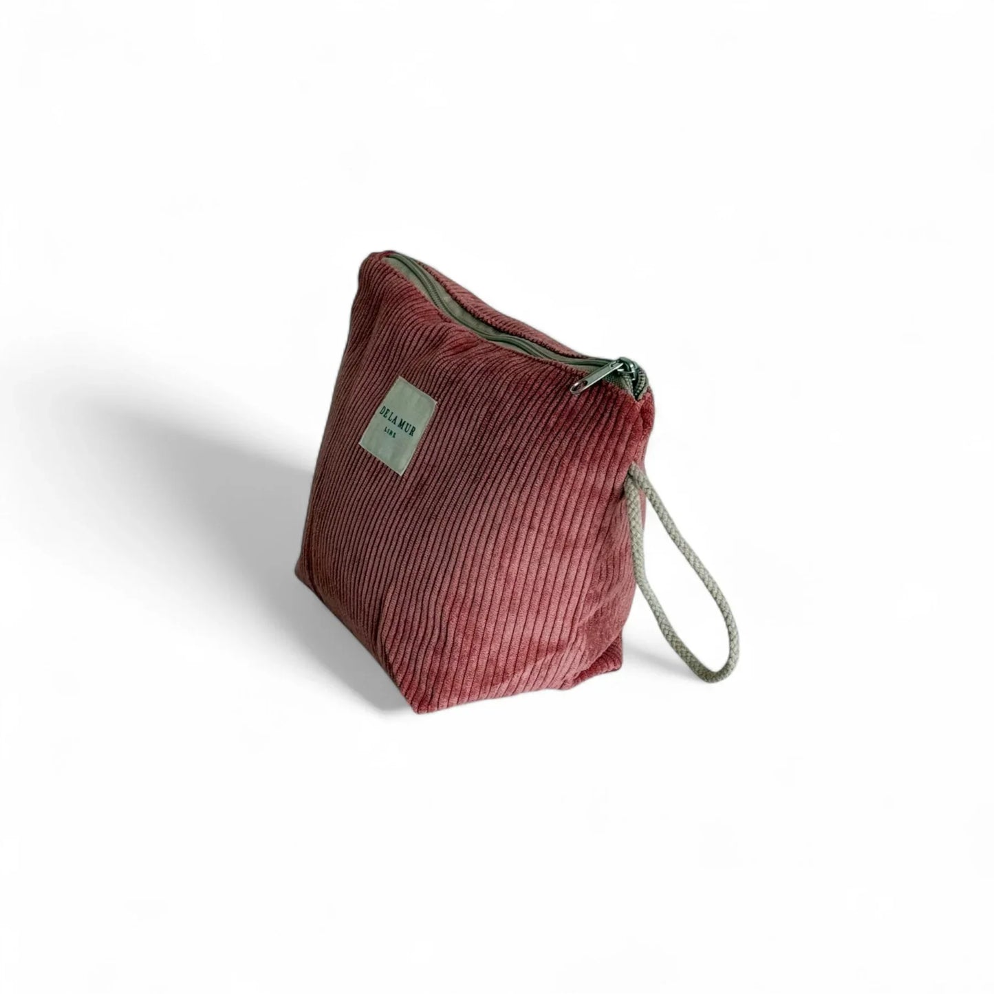 Beauty Bag groot Rib CORAL