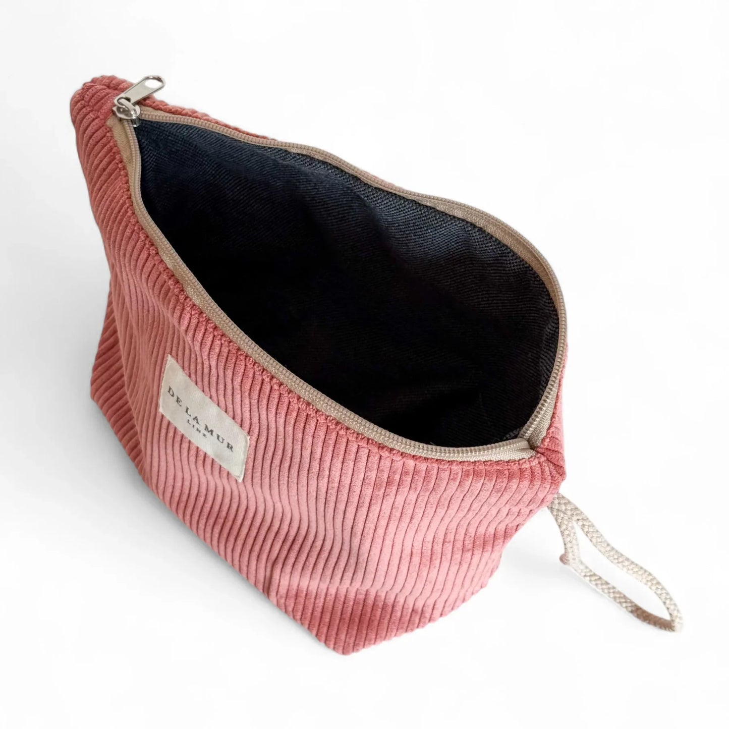 Beauty Bag groot Rib CORAL