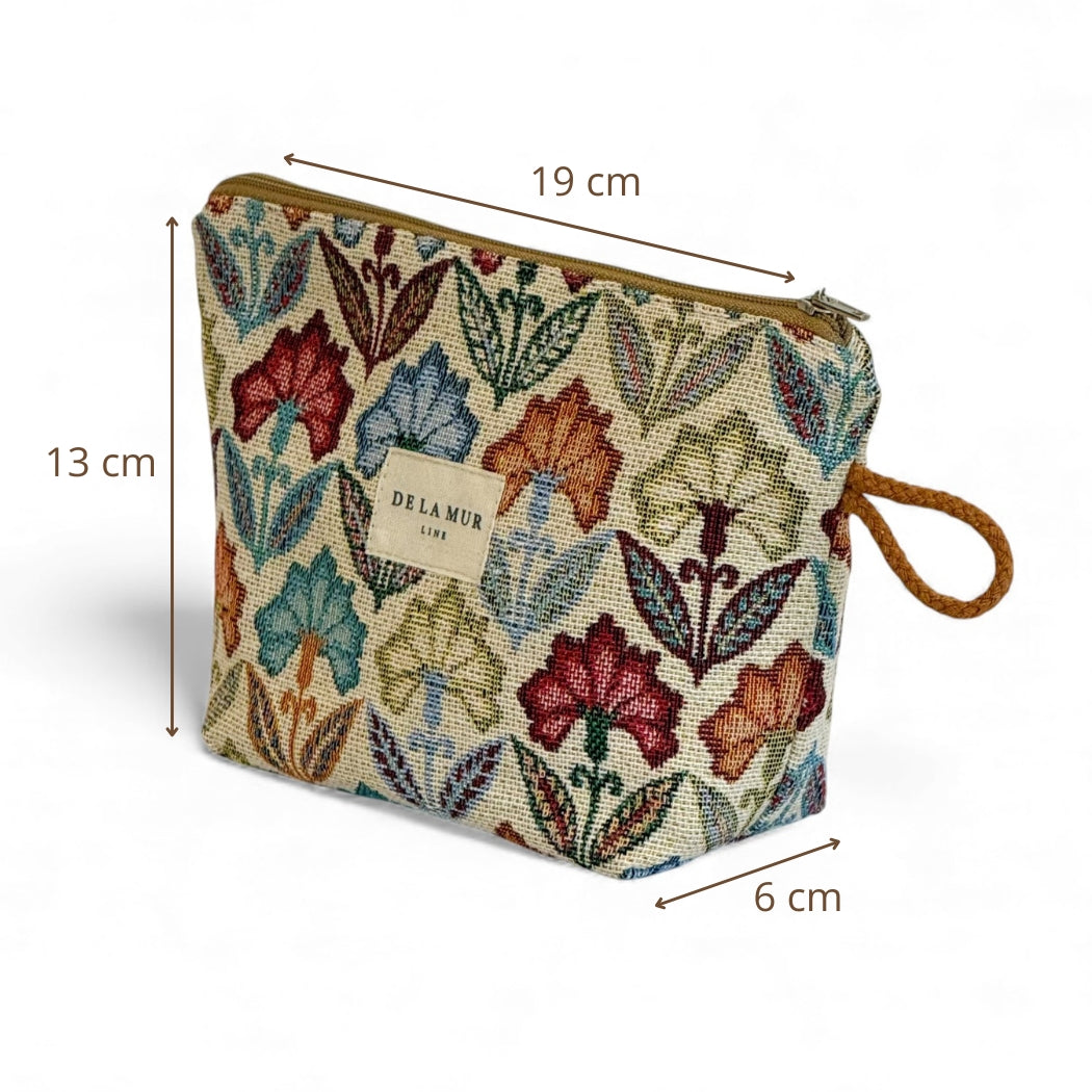Kleine Kosmetiktasche FLORA