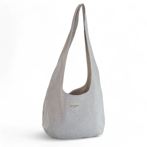 Ovale Shopper De La Mur Line ROCA ecru print 