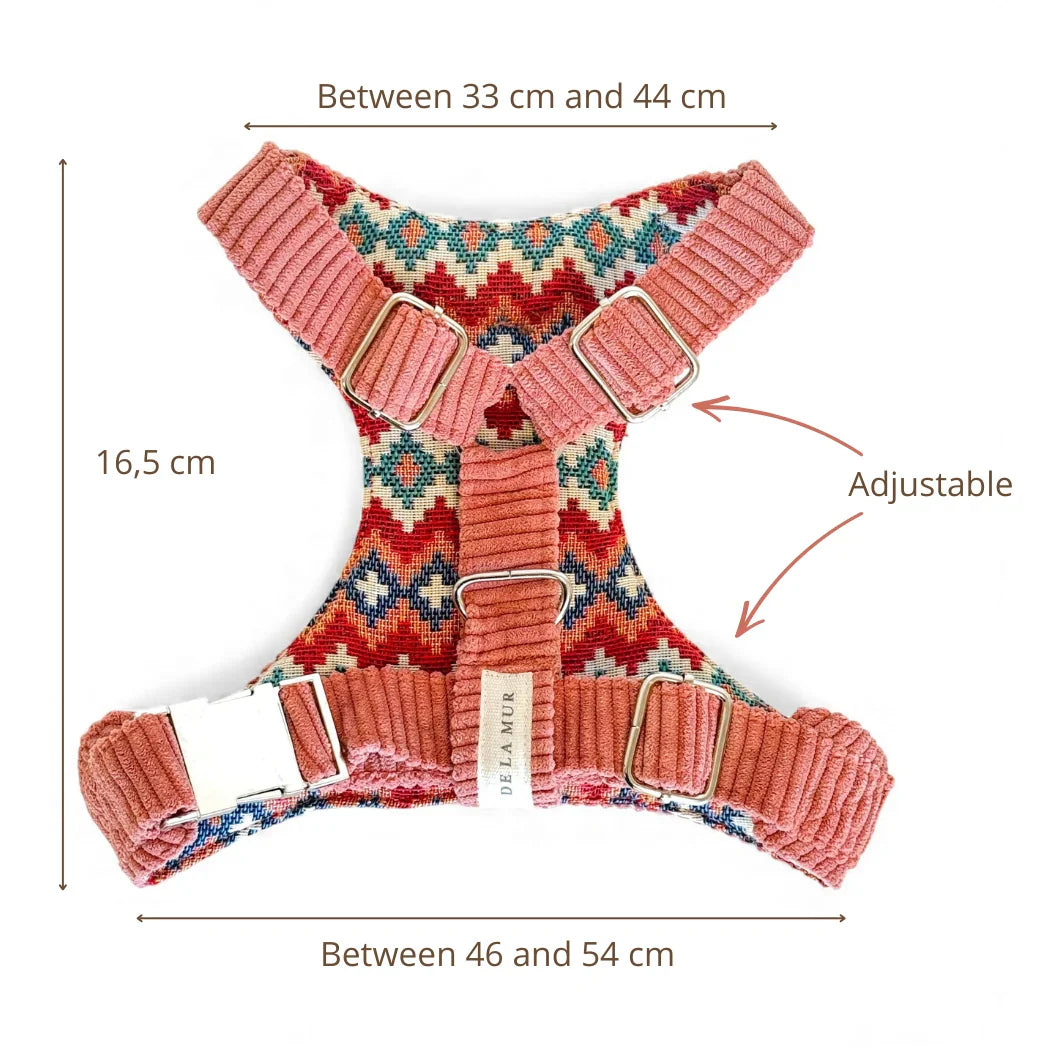 Hundegeschirr und Leine Set Ripp CORAL
