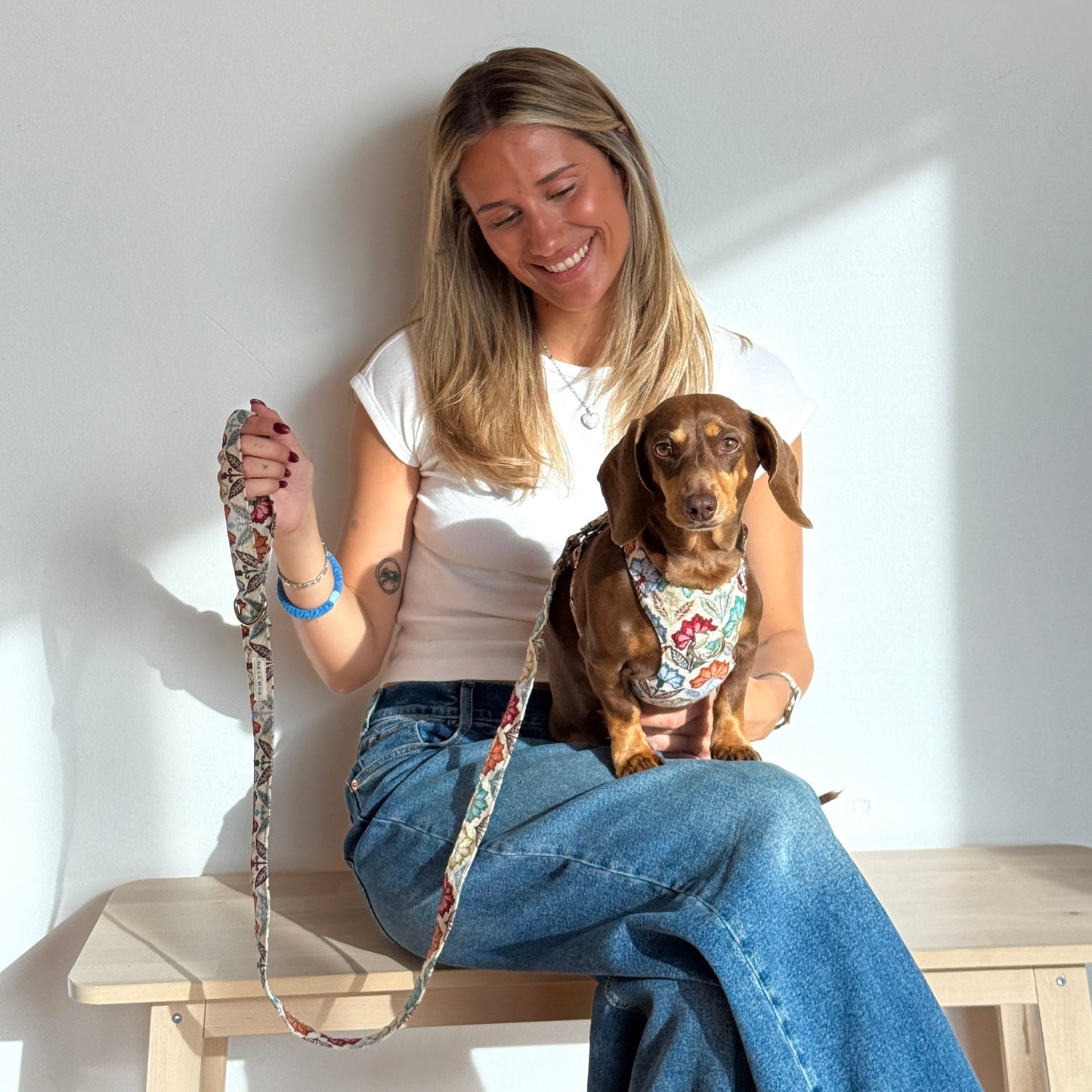 Hundegeschirr und Leine Set FLORA