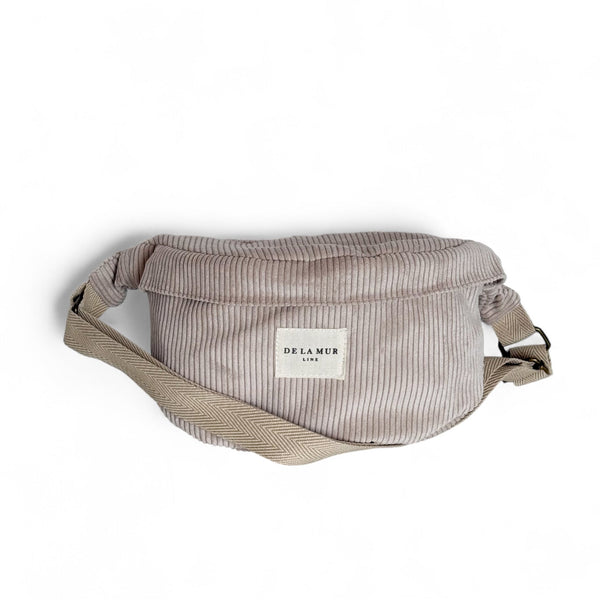 Heuptas, heuptasje De La Mur Line corduroy ribstof beige