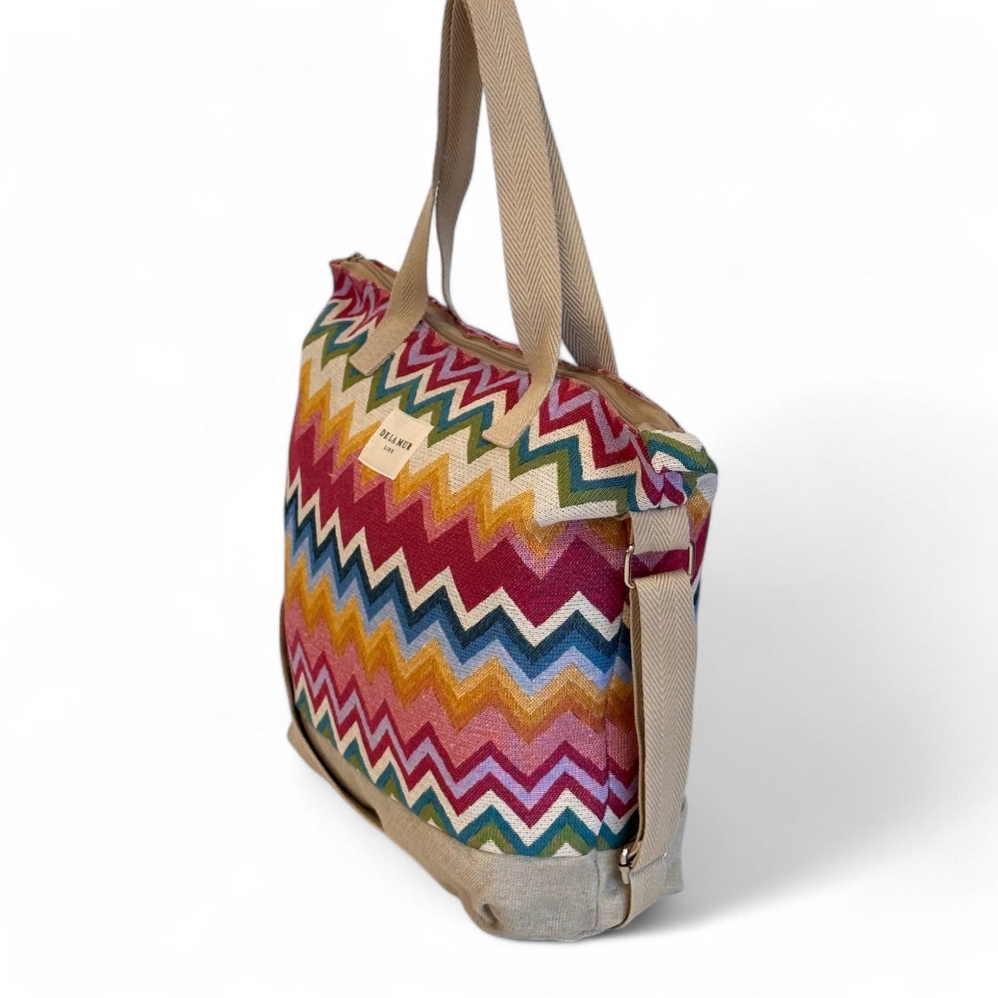 Schoudertas shopper met rits De La Mur Line MERA