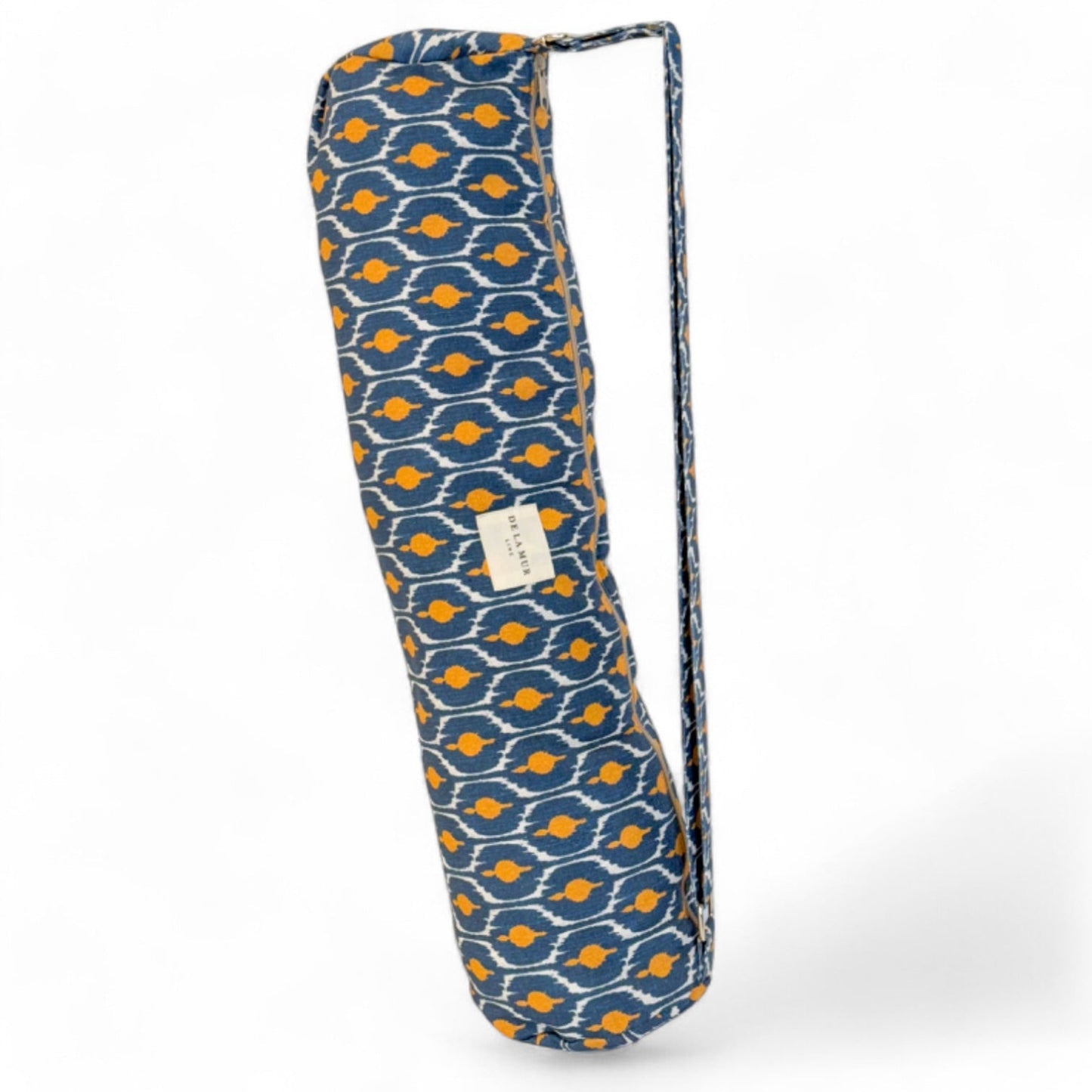 Yogamat tas De La Mur Line blauw okergeel