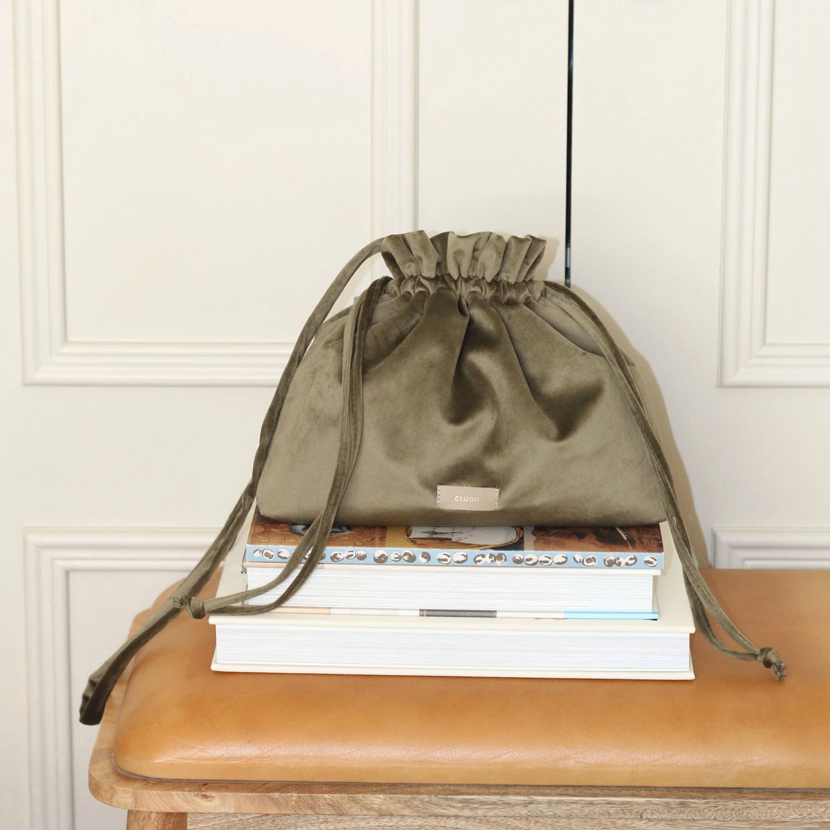 Bucket Bag Laura - Velvet Olive Green